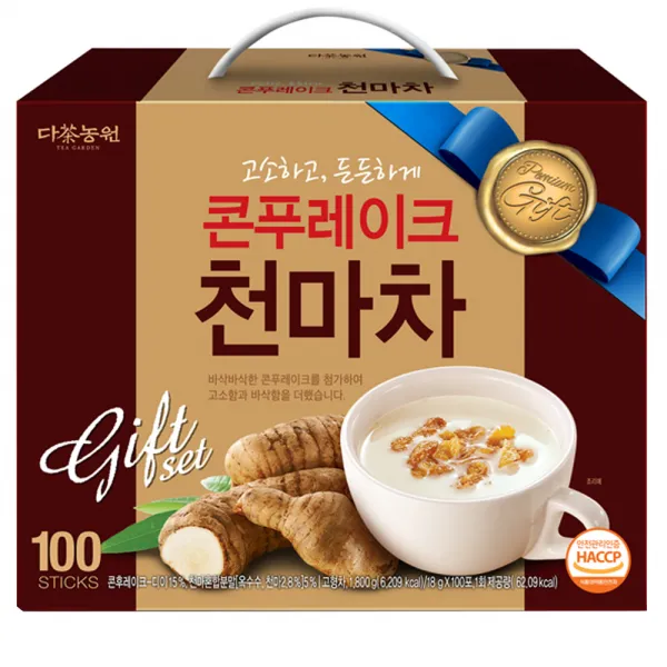 다농원 콘푸레이크 천마차, 18g, 100개