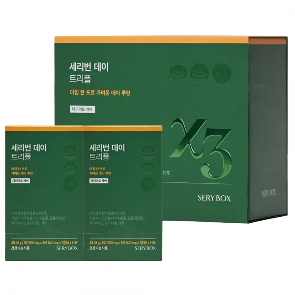 세리박스 세리번 데이 트리플 다이어트 식품, 3.47g, 28개