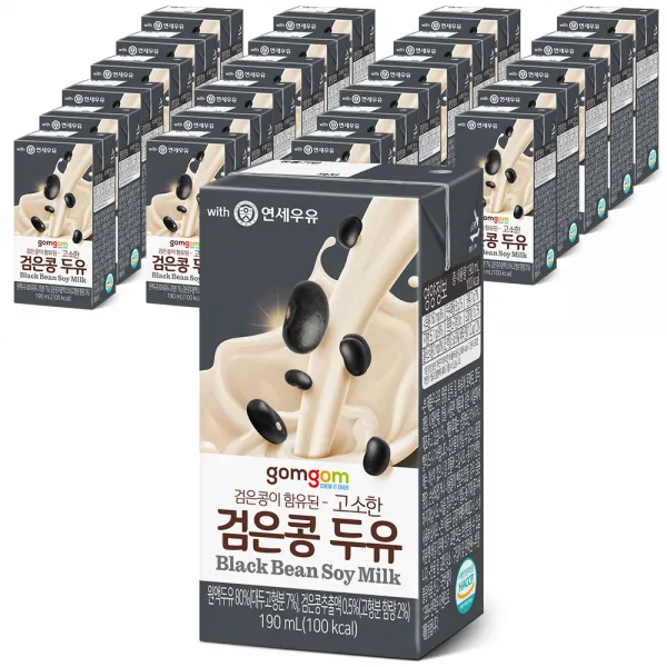 곰곰 고소한 검은콩 칼슘 두유 190ml 24개