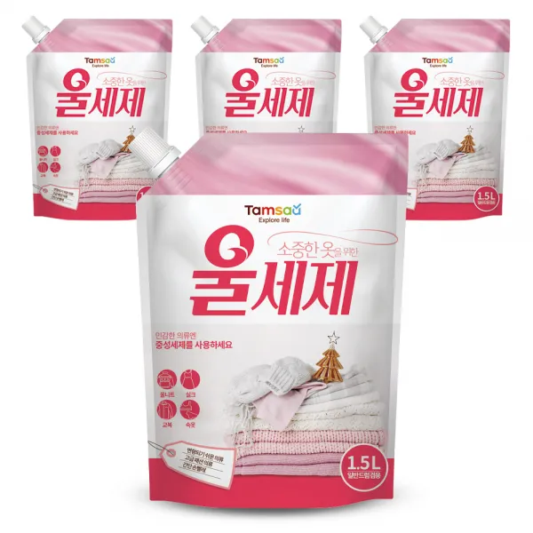 탐사 울세제 리필, 1.5L, 4개