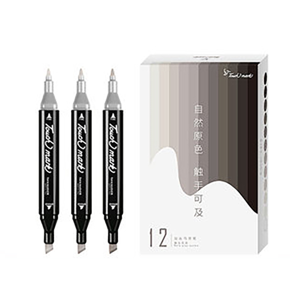 터치마크 동아 Touch Mark 디자인 트윈마카 웜그레이 12p 세트 12색 1세트