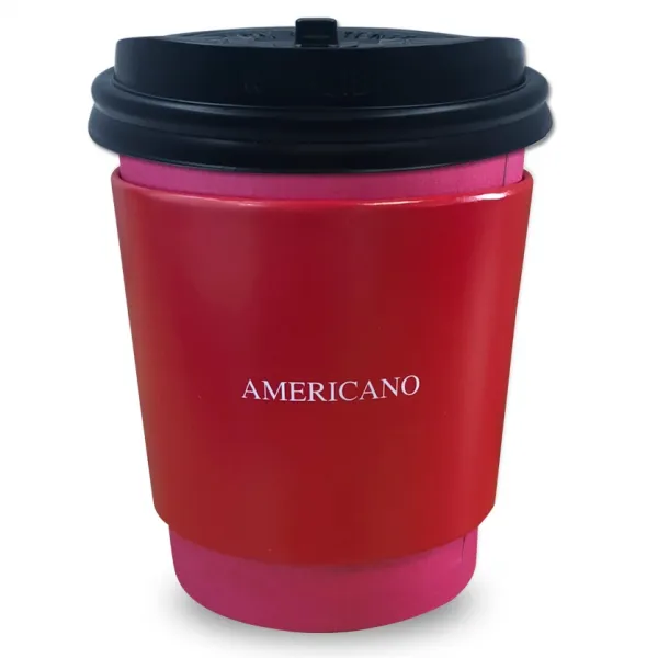 투고팩 레드 에어 컵홀더 100p + 종이컵 300ml (10온스) 100p + 개폐형뚜껑 100p, 1세트