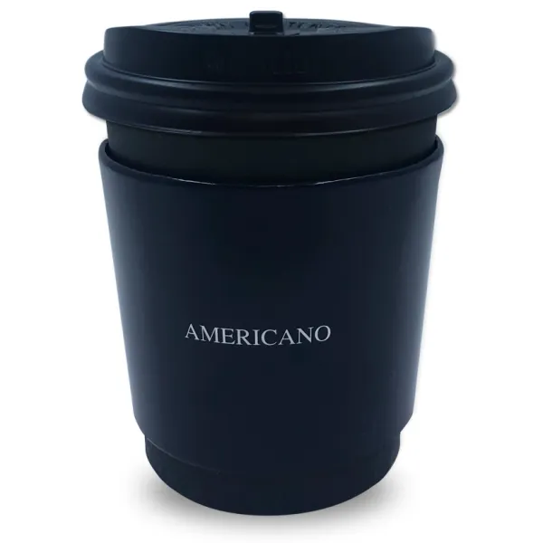 투고팩 블랙 에어 컵홀더 100p + 종이컵 300ml (10온스) 100p + 개폐형뚜껑 100p, 1세트