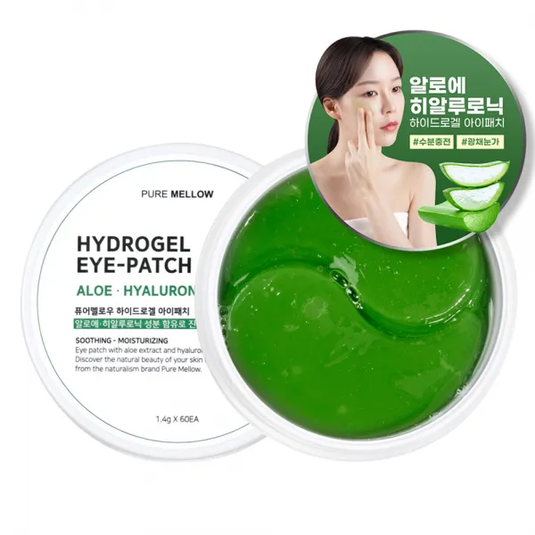 퓨어멜로우 알로에 히알루로닉 아이패치, 1개, 60개입