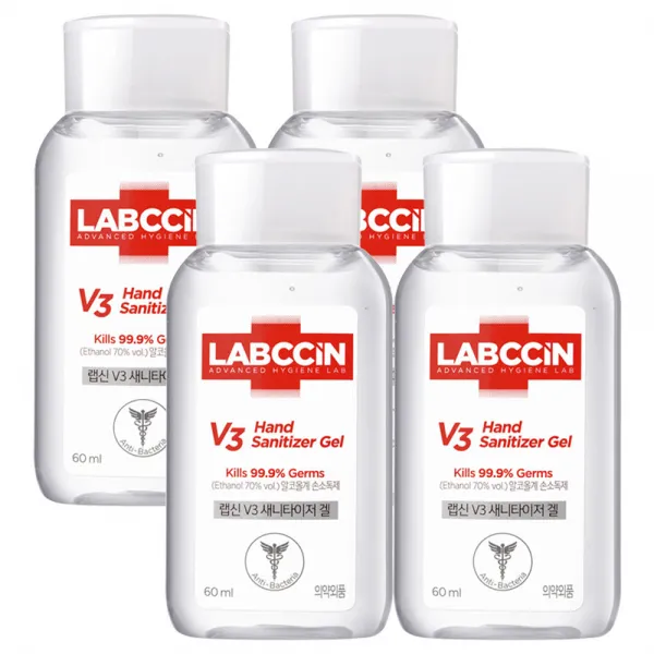 랩신 V3 새니타이저 겔 손소독제, 60ml, 4개