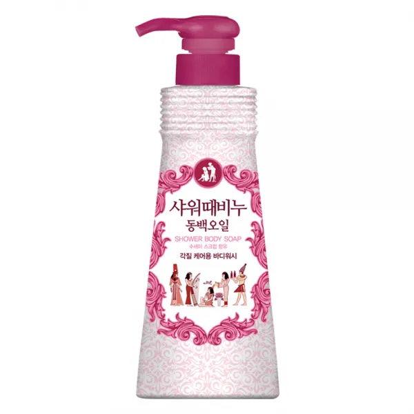 샤워때비누 동백오일 바디워시, 500ml, 1개