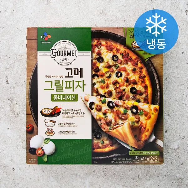 고메 그릴피자 콤비네이션 (냉동), 415g, 1개
