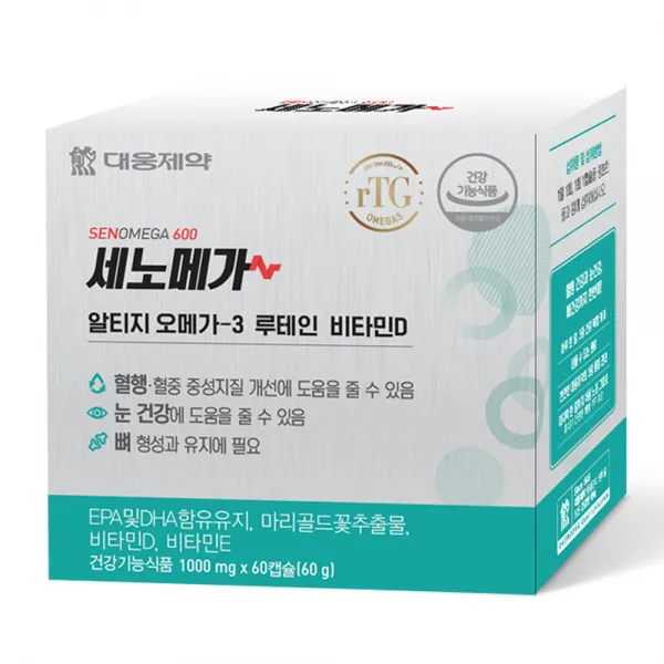 대웅제약 세노메가 알티지 오메가3 루테인 비타민D 60p, 1개, 60g