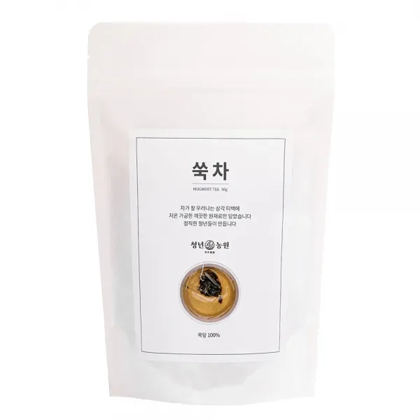 청년농원 저온가공 쑥차 삼각티백, 1g, 50개