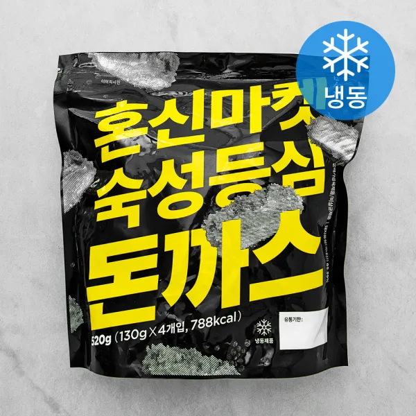 혼신마켓 숙성등심 돈까스 4개입 (냉동), 520g, 1개