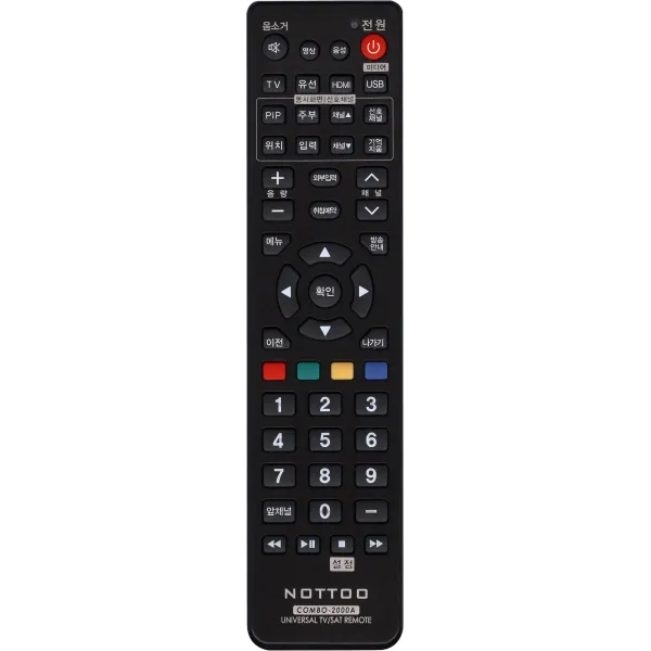 NOTTOO 설정형 국내외 중소기업TV 전용 리모컨, ComBo-2000A