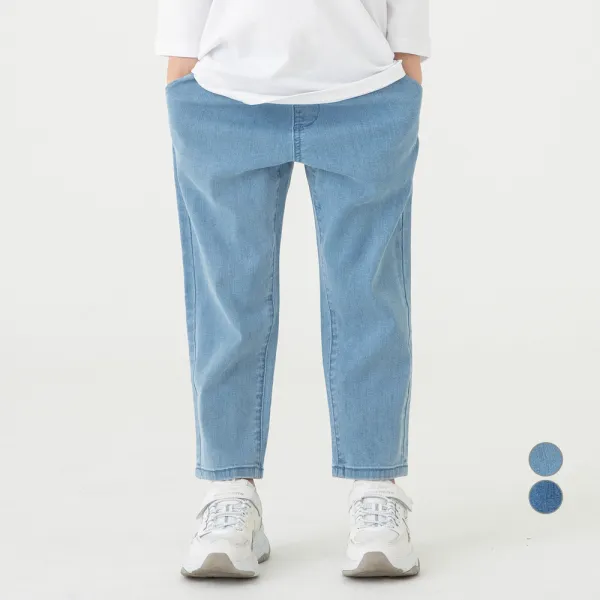 롤리트리 아동용 배기 데님팬츠