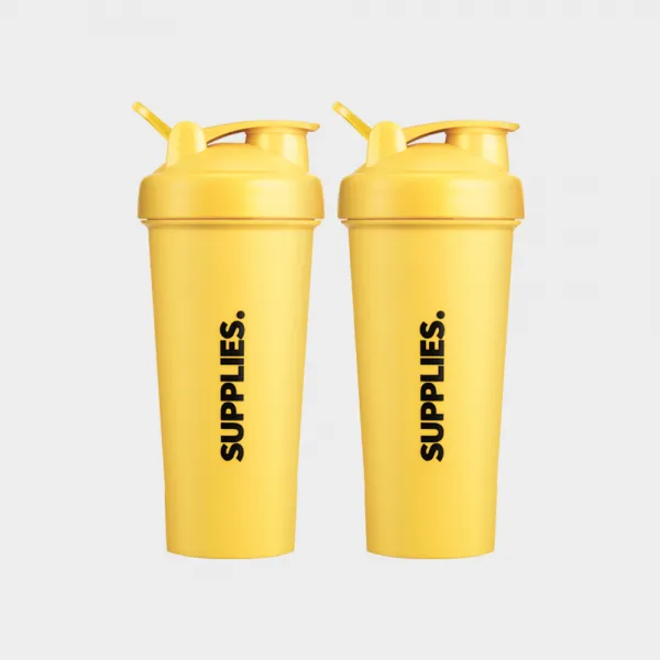 서플라이스 쉐이커 보틀 2p 옐로우 700ml