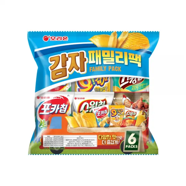 오리온 감자 패밀리팩, 1개, 6종