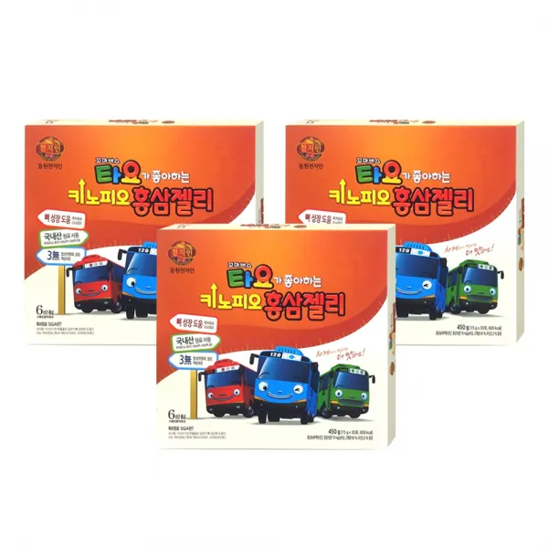 천지인 타요가 좋아하는 키노피오 홍삼젤리 15g 90개