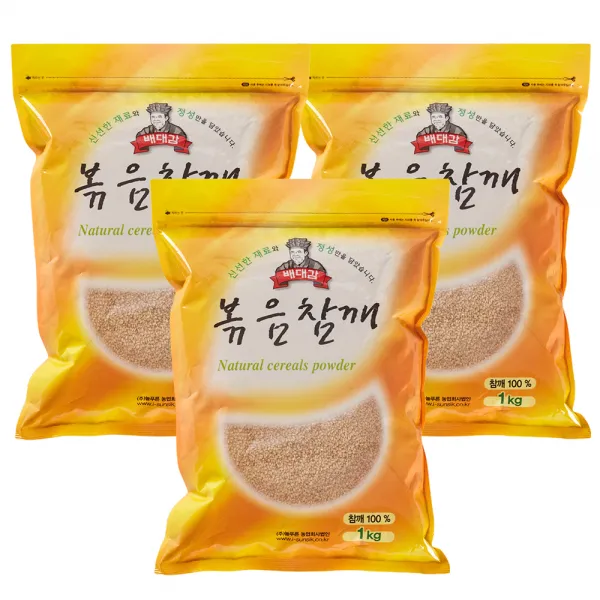 배대감 볶음참깨, 1kg, 3개
