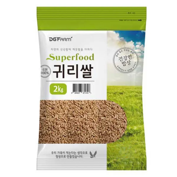 대구농산 2020년 건강한밥상 국산 귀리쌀 2kg 1개