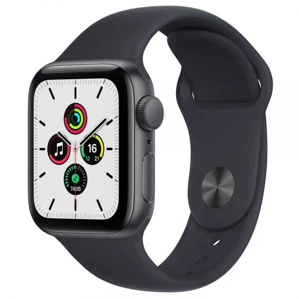 Apple 애플워치 SE, GPS, 스페이스그레이 알루미늄 케이스, 미드나이트 스포츠 밴드