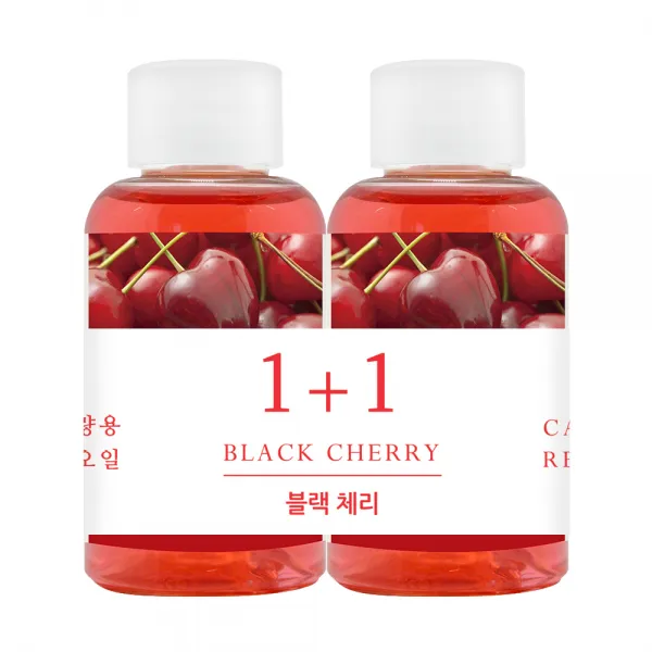 더허브샵 차량용 디퓨져 리필오일 50ml, 블랙체리, 2개