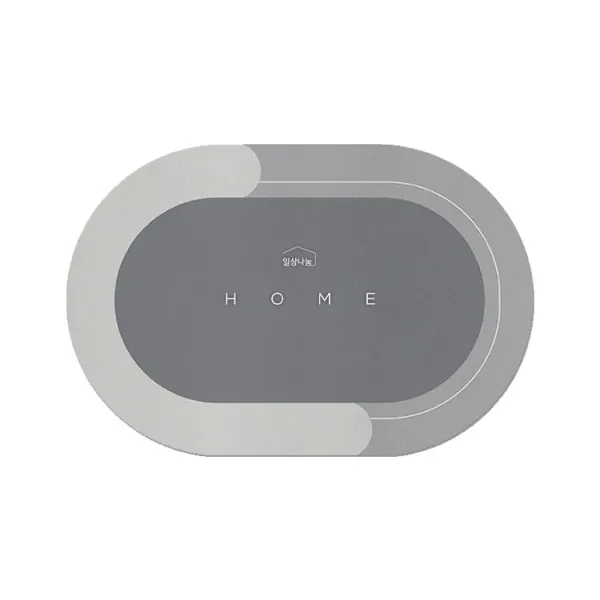 일상나눔 HOME 규조토 발매트 40 x 60 CM, 그레이, 1개