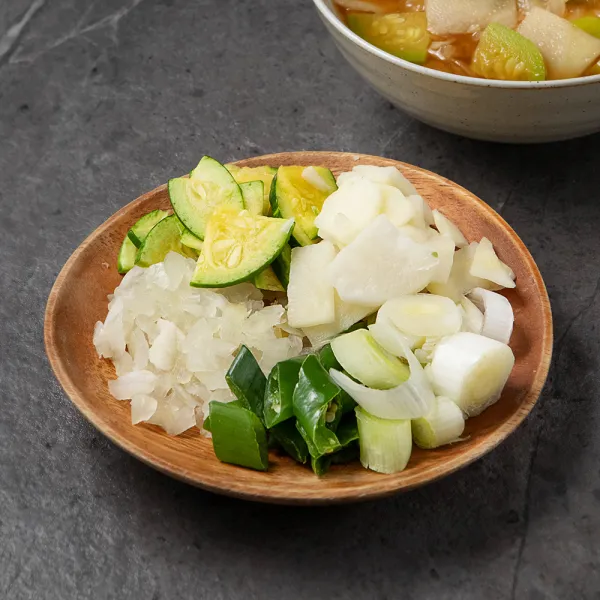 국내산 된장찌개용 손질채소, 360g, 1팩