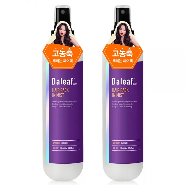 달리프 글램 뿌리는 고농축 헤어팩 인 미스트, 200ml, 2개