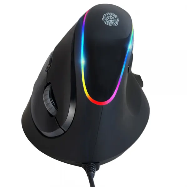 ZIO RGB 버티컬 인체공학 마우스 ZIO-i980, ZIO-i980, 블랙(다크 그레이)