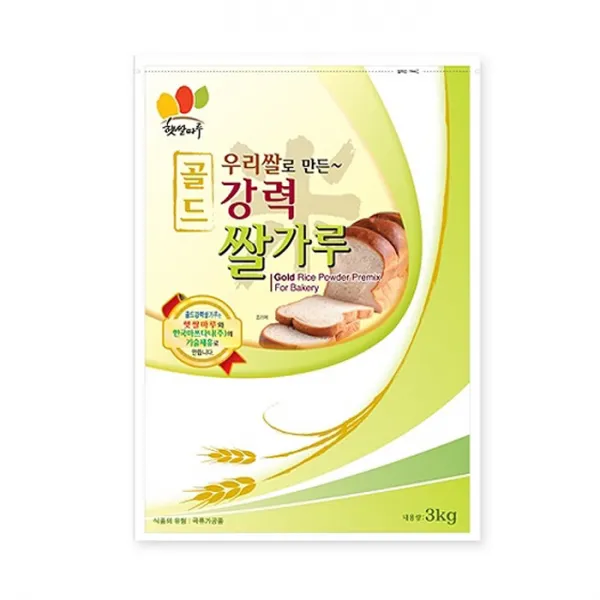 햇쌀마루 골드 강력 쌀가루 국산, 3kg, 1개