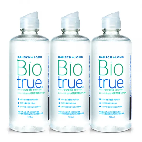 바슈롬 리뉴 바이오트루 다목적용액, 120ml, 3개
