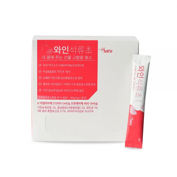 셀핏 와인석류초 효소, 5g, 28개