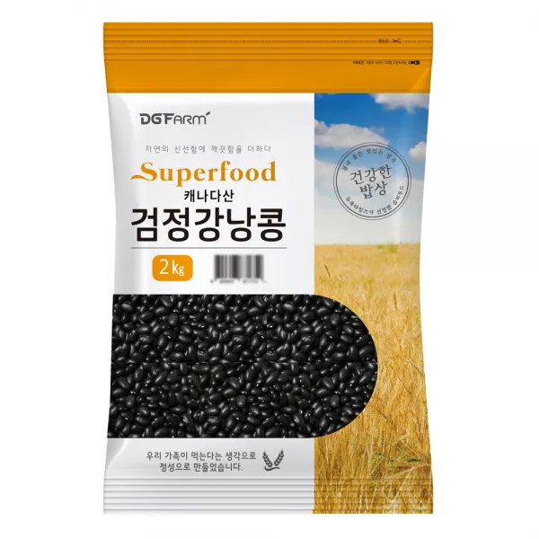 대구농산 검정강낭콩, 2kg, 1개