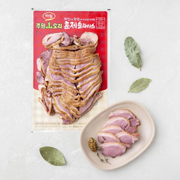 주원산오리 훈제슬라이스, 600g, 1개