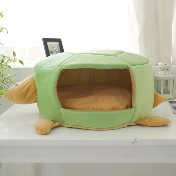 아이앤엘 거북이 캐릭터 반려동물 동굴 방석 그린