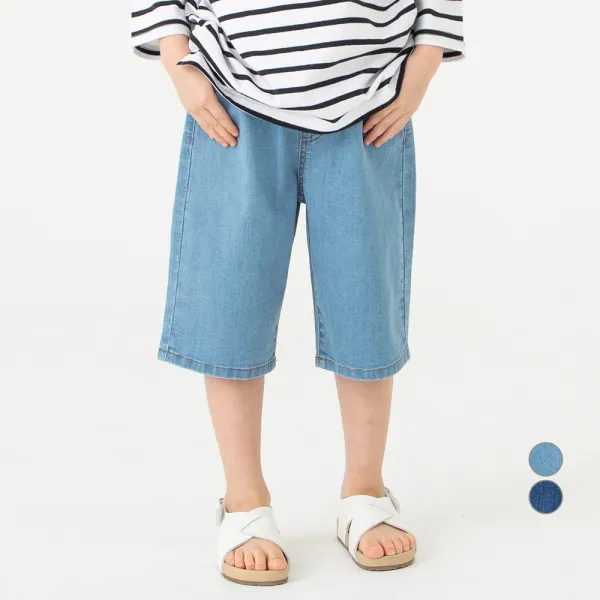 롤리트리 아동용 기본 청 반바지