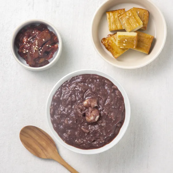 짱죽 웰빙죽 쌀눈 팥죽, 200g, 4개