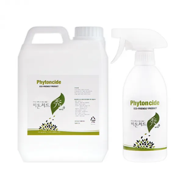 피톤치드수 증류액 리필 2L + 건 스프레이 500ml, 1세트