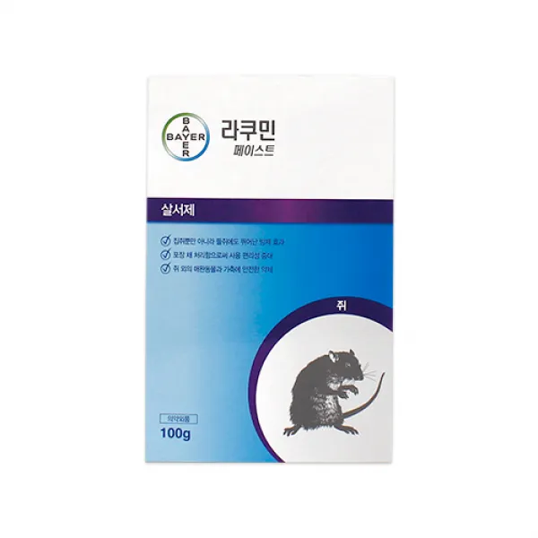 [바이엘] 라쿠민 페이스트 쥐 독먹이제, 1개
