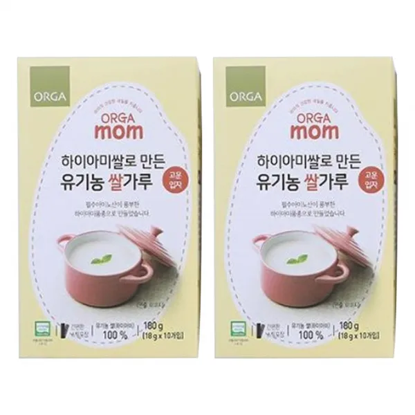 올가맘 하이아미쌀로 만든 유기농 쌀가루 고운입자 2개