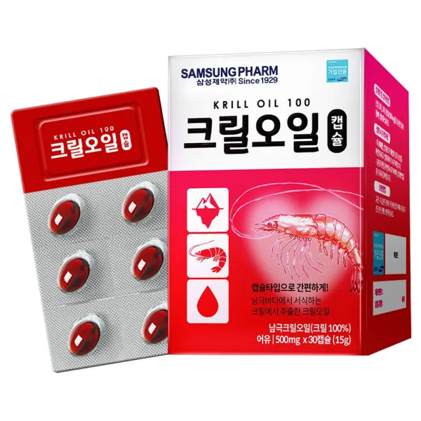 삼성제약 크릴오일캡슐 30정 1개