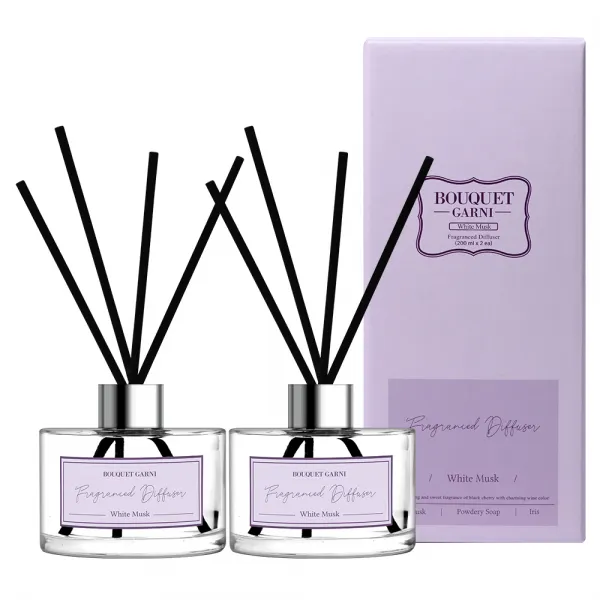 부케가르니 디퓨저 200ml x 2p, 화이트머스크