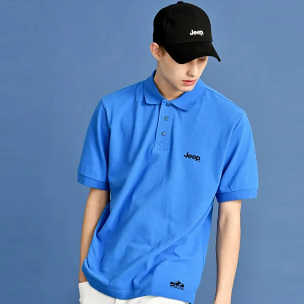 지프 오버핏 지프 로고 피케 반팔 티셔츠 Gl2tsu701