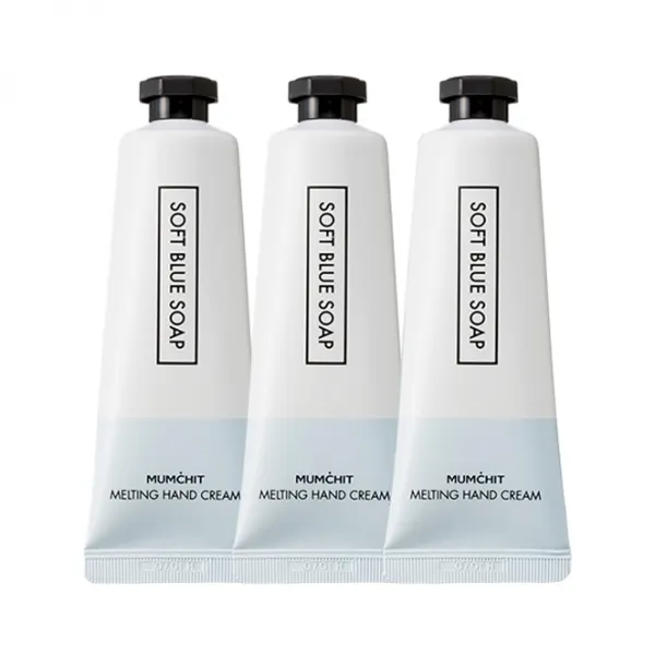 멈칫 멜팅 핸드크림 소프트블루 솝, 50ml, 3개