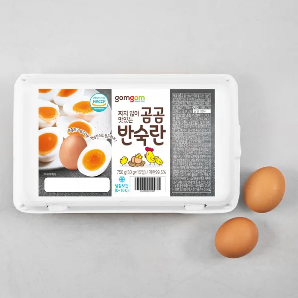 곰곰 반숙란 (냉장), 50g, 15구