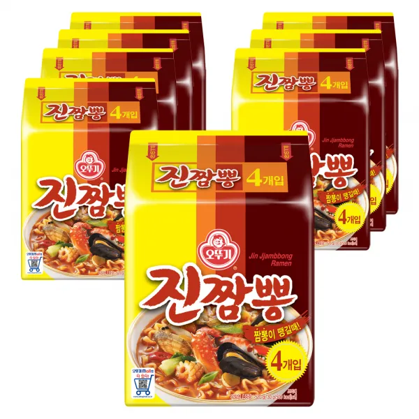 오뚜기 진짬뽕 봉지라면, 130g, 32개