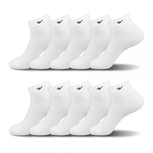 프로스펙스 남성용 B19타입 스포츠 논쿠션 단목 양말 10족 화이트