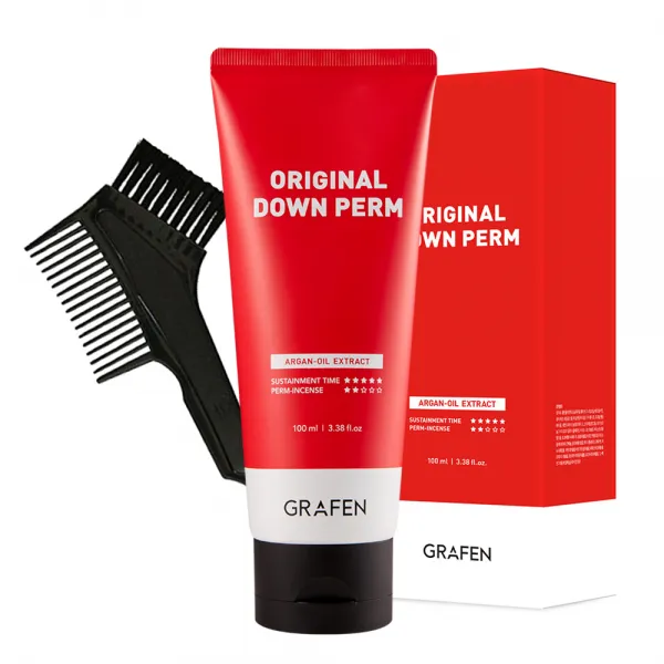 그라펜 오리지널 남자다운펌 파마약 100ml + 붓빗 + 펌지 + 고정용 집게 2개, 1개