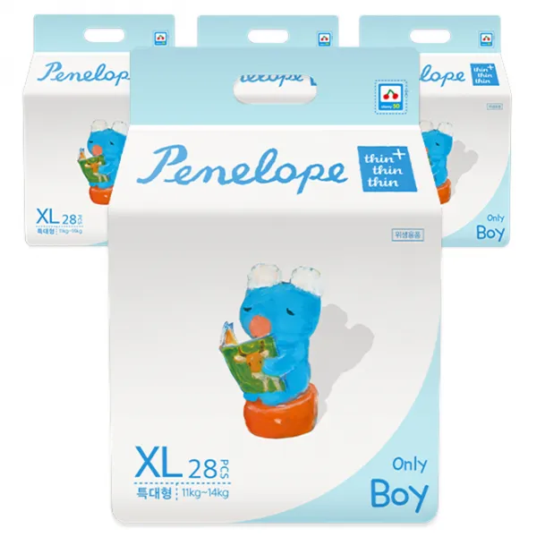 페넬로페 씬씬씬 플러스 팬티기저귀 남아용 특대형(11~14Kg), 112매