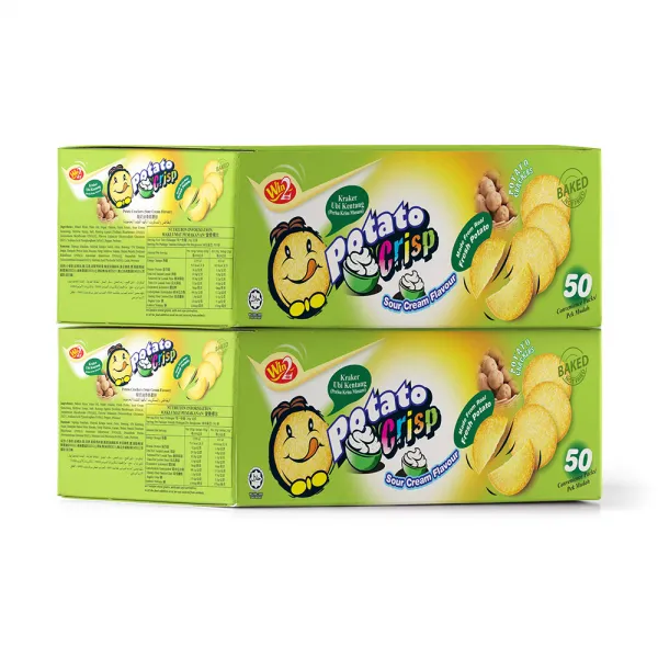 [쿠팡 직수입] 포테이토 크리스프 스낵 사워크림맛 50개입, 1kg, 2개