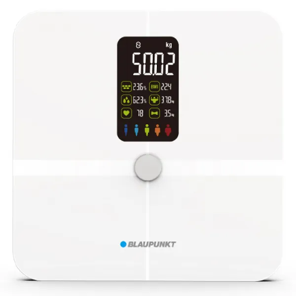 블라우풍트 대화면 스마트 인바디 체중계, BLP-SS321W, 화이트