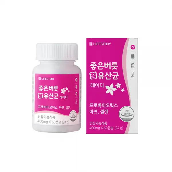 라이프스토리 좋은버릇 참유산균 레이디, 60정, 1개